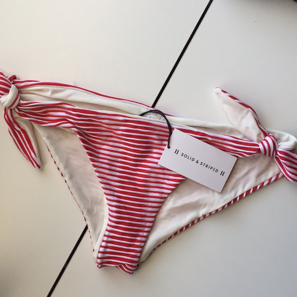 Solid & Striped Bikini Bottoms
